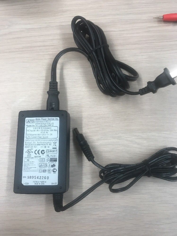 *Brand NEW* APD DA-24B12 12V DC 2A AC Adapter Power Supply Charger *Brand NEW* APD DA-24B12 12V DC 2A AC Adapter Power Supply Charger